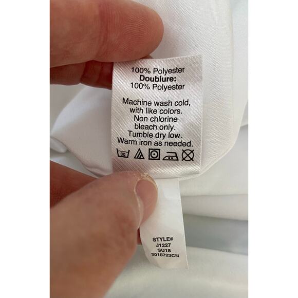 J. Crew Women's Size 14 Abstract Floral Ruffle Top Sleeveless Mini Tank Dress - Picture 7 of 7